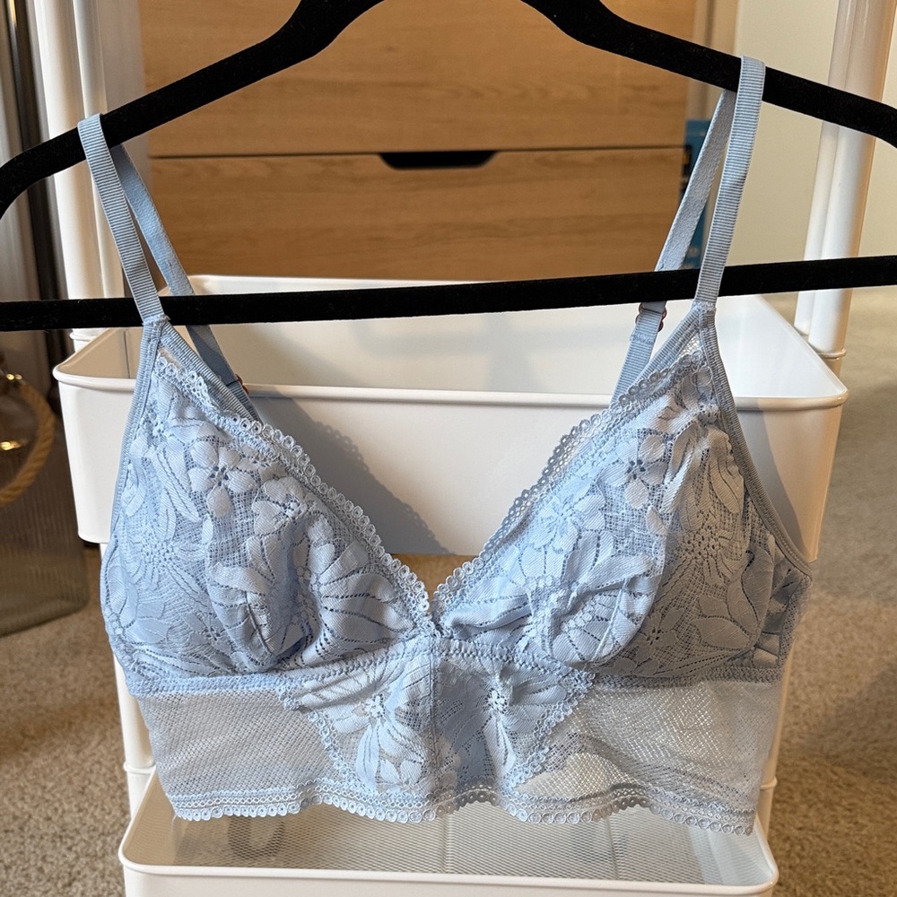 Aerie Lace Bralette in Light Blue